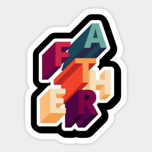 father's day, father Sticker
